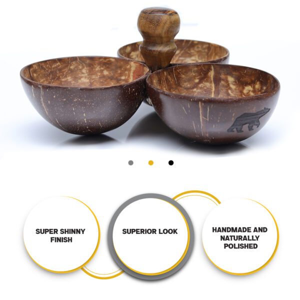 Buy Coconut Shell Triple Holders